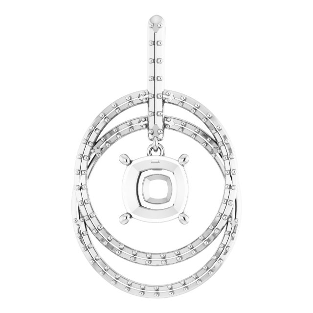 Accented Double Circle Pendant