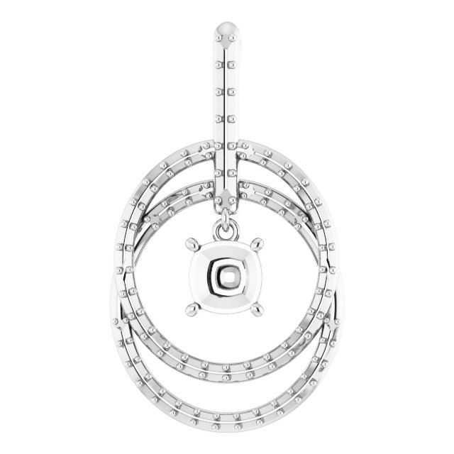 Accented Double Circle Pendant