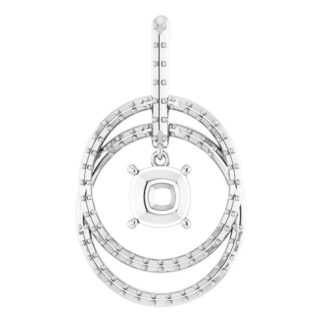 Accented Double Circle Pendant