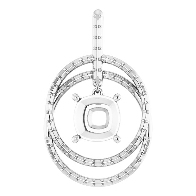 Accented Double Circle Pendant