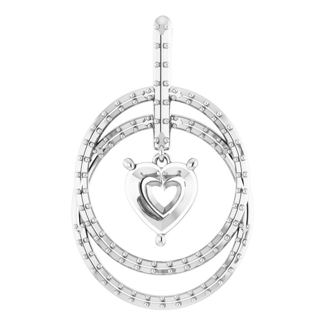 Accented Double Circle Pendant