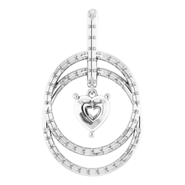 Accented Double Circle Pendant