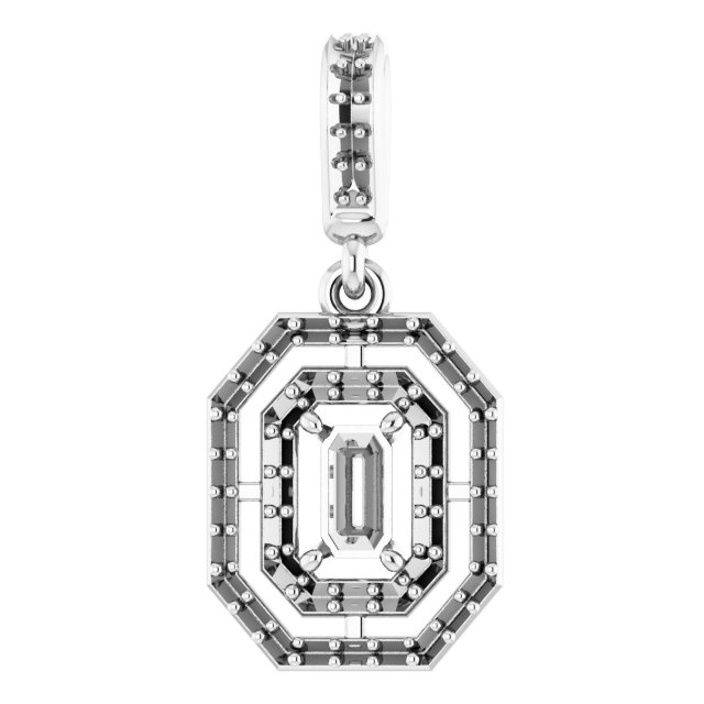 Double Halo-Style Pendant
