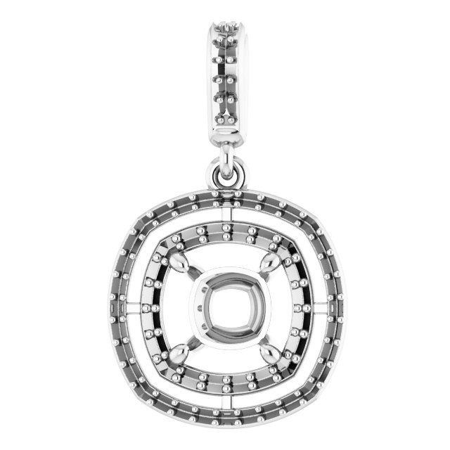 Double Halo-Style Pendant