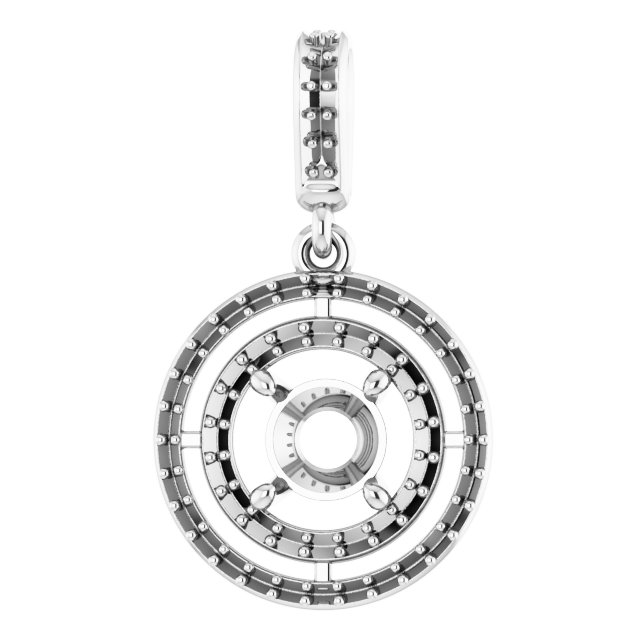 Double Halo-Style Pendant