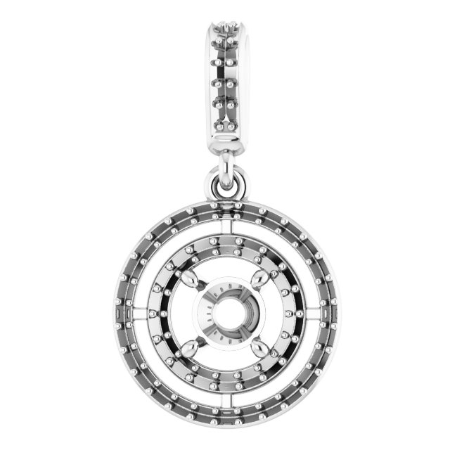 Double Halo-Style Pendant