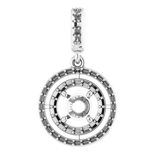 Double Halo-Style Pendant