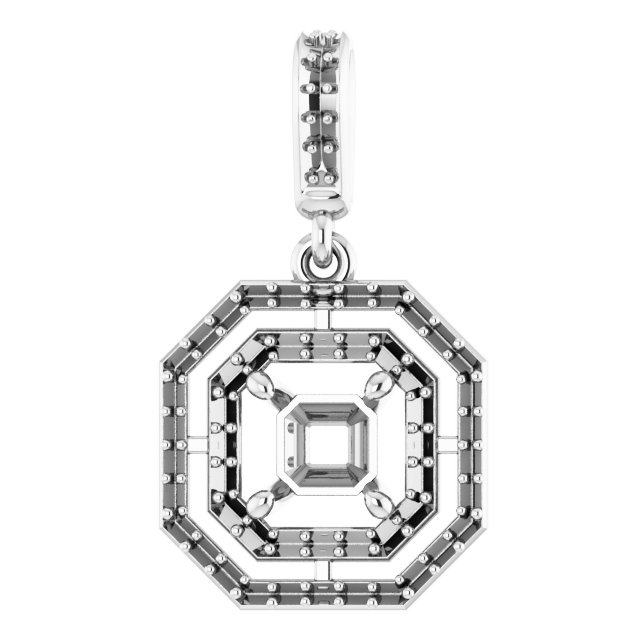 Double Halo-Style Pendant