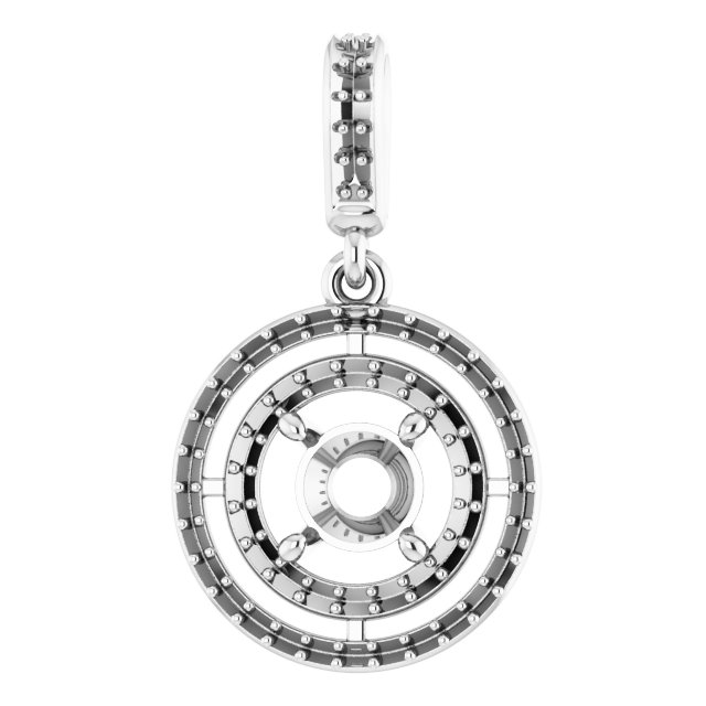 Double Halo-Style Pendant
