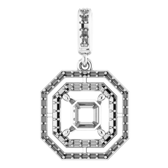 Double Halo-Style Pendant
