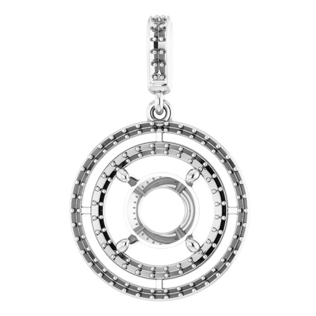 Double Halo-Style Pendant