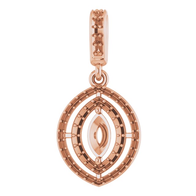 Double Halo-Style Pendant