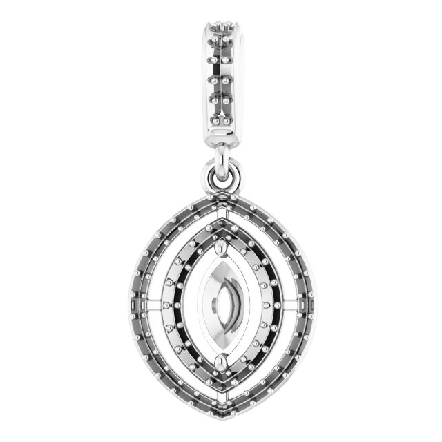 Double Halo-Style Pendant