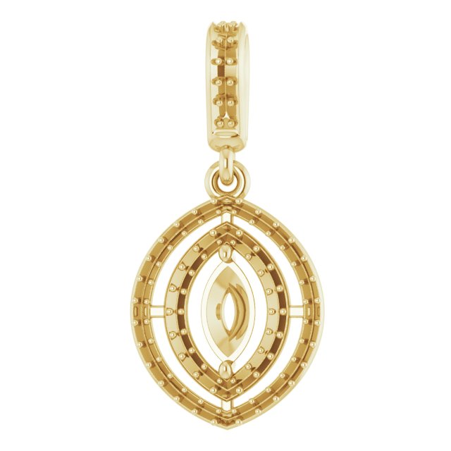 Double Halo-Style Pendant