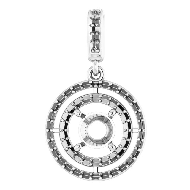 Double Halo-Style Pendant