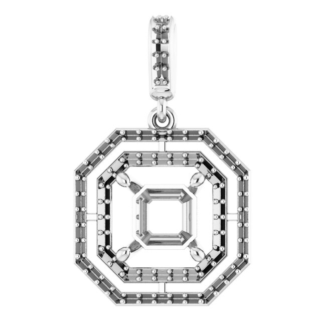 Double Halo-Style Pendant