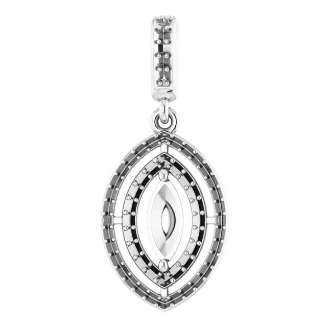 Double Halo-Style Pendant