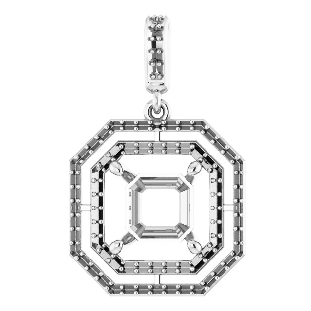 Double Halo-Style Pendant