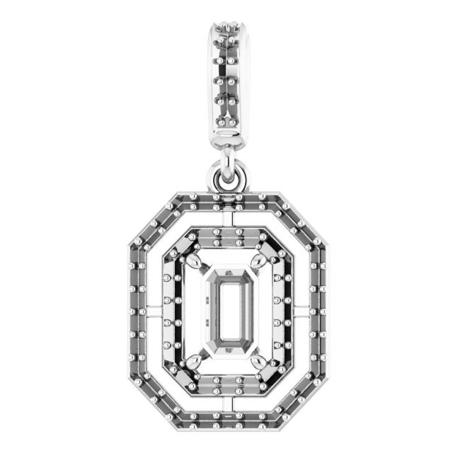 Double Halo-Style Pendant