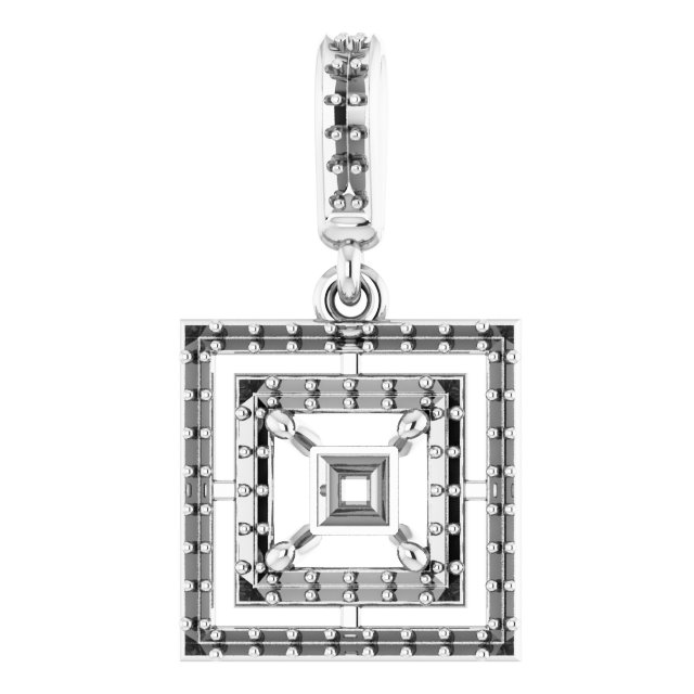 Double Halo-Style Pendant