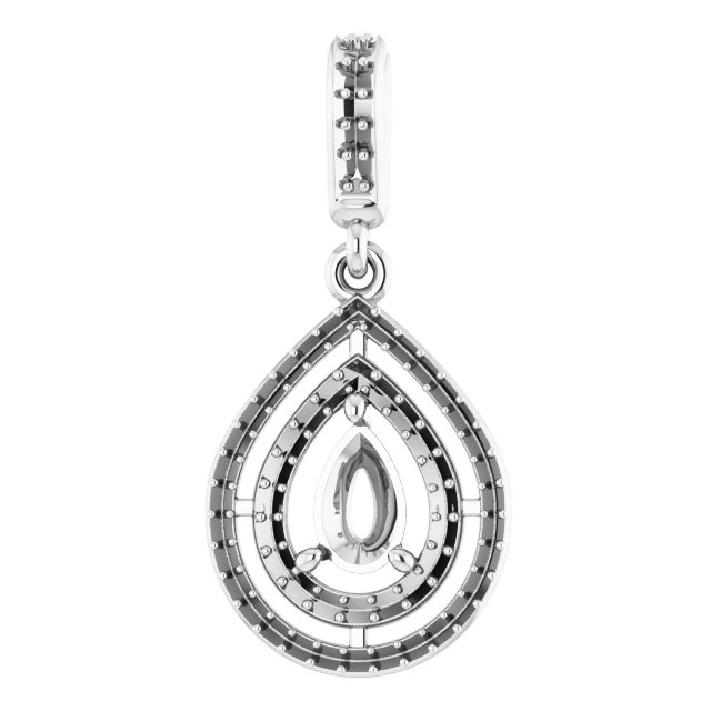 Double Halo-Style Pendant