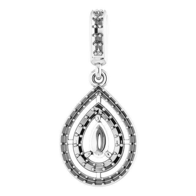 Double Halo-Style Pendant