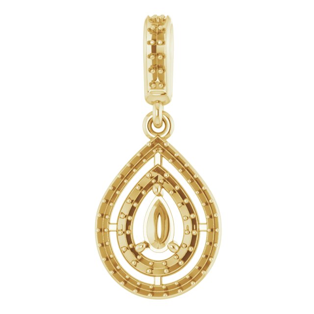 Double Halo-Style Pendant