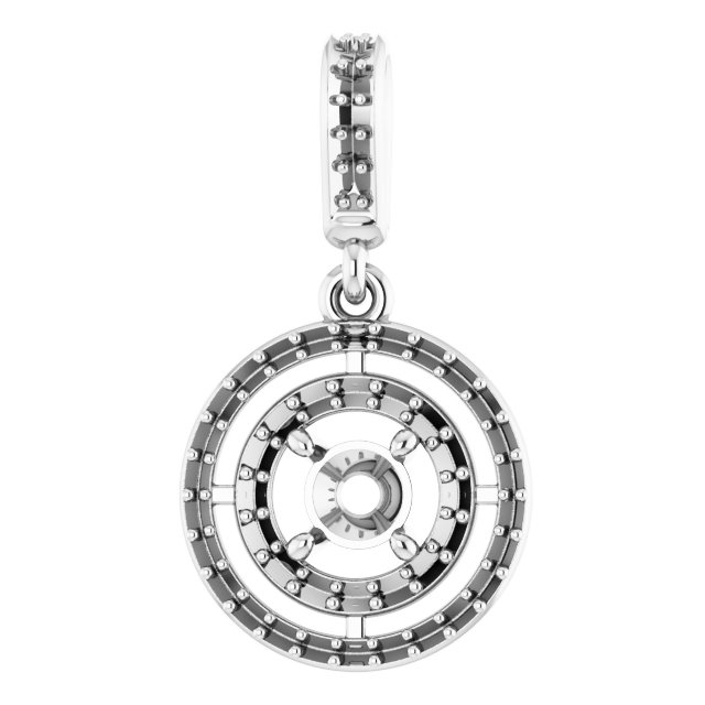 Double Halo-Style Pendant