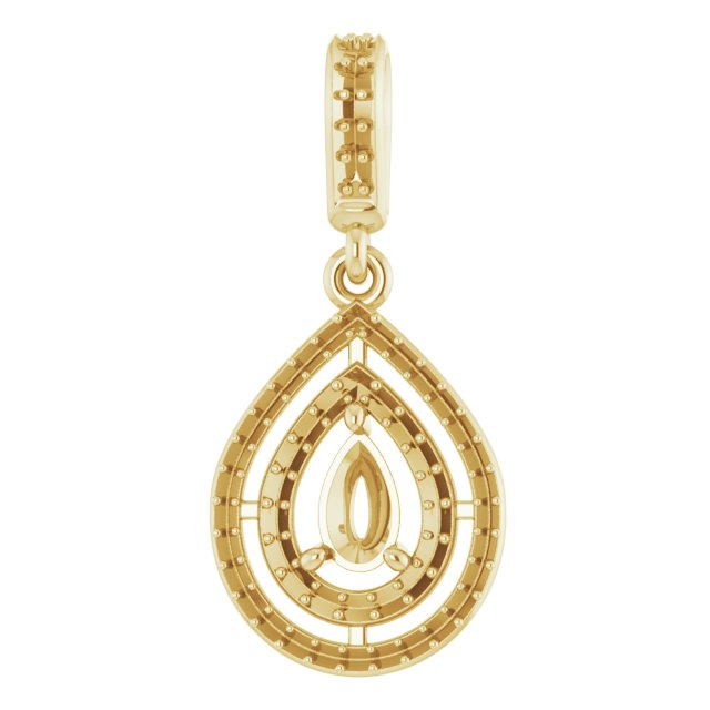 Double Halo-Style Pendant