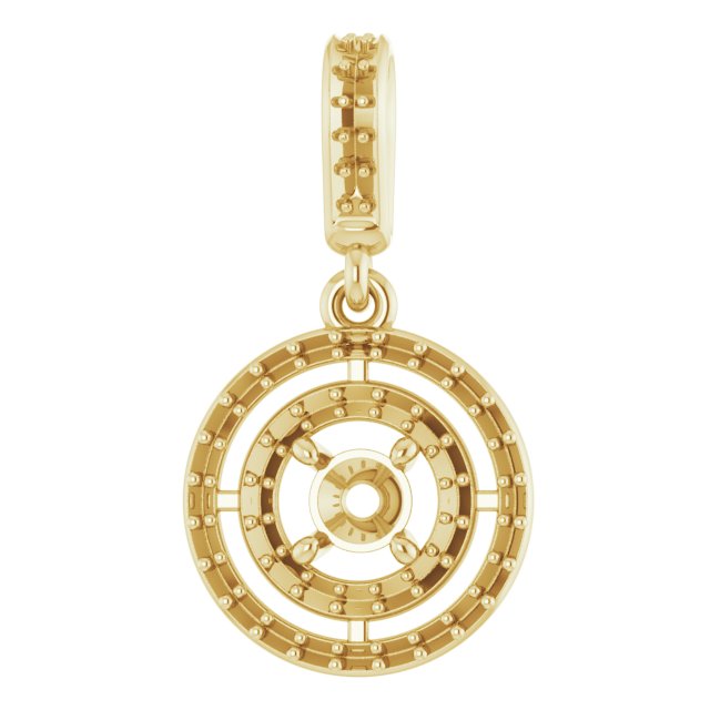 Double Halo-Style Pendant