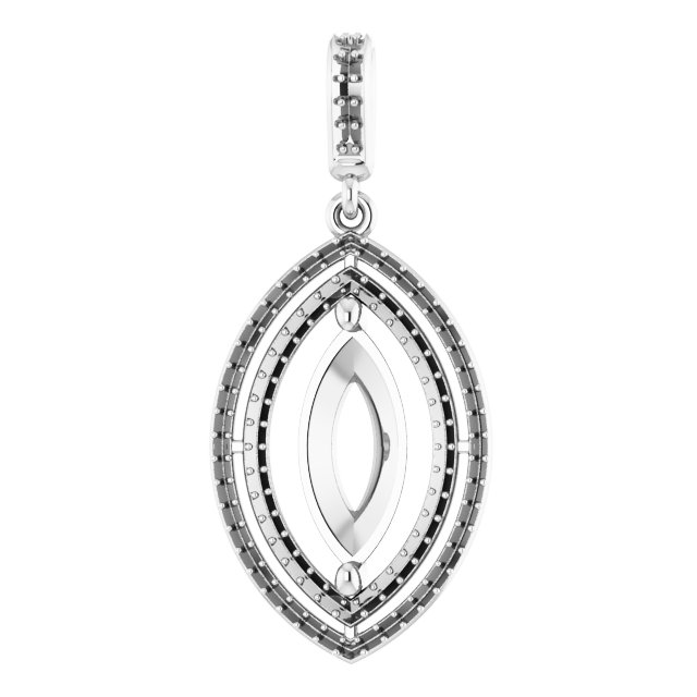 Double Halo-Style Pendant