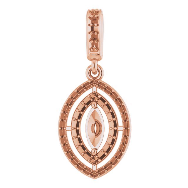 Double Halo-Style Pendant