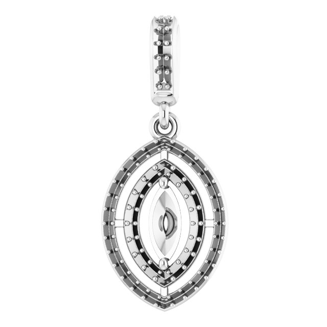 Double Halo-Style Pendant
