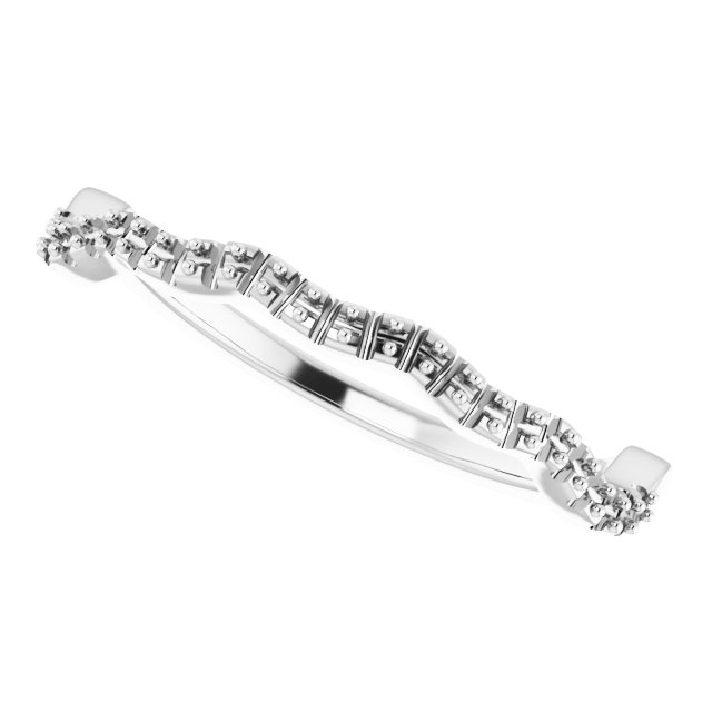 Band Mounting for 6x4 mm Emerald Ring view 5