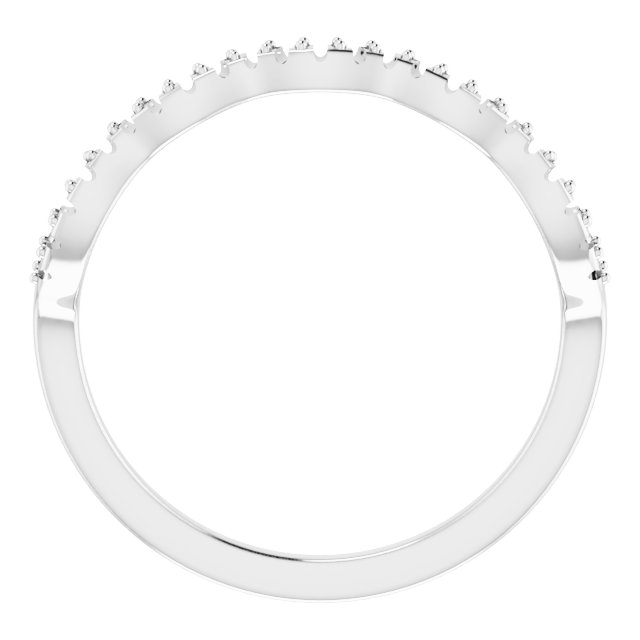 Band Mounting for 6x4 mm Emerald Ring view 2