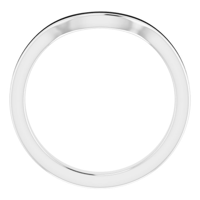 Band Mounting for 14x10 mm Emerald Ring view 2