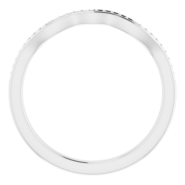 Band Mounting for 9x7 mm Emerald Ring view 2