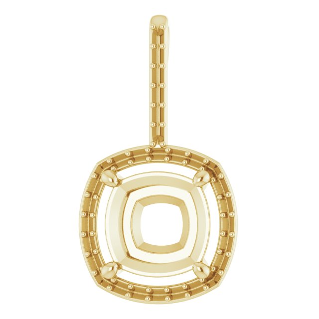 Accented Halo-Style Pendant