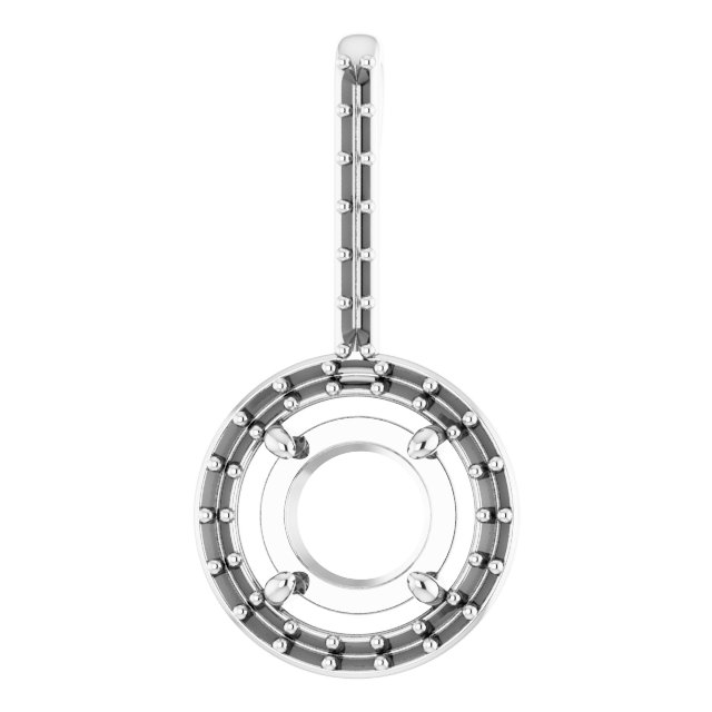 Accented Halo-Style Pendant