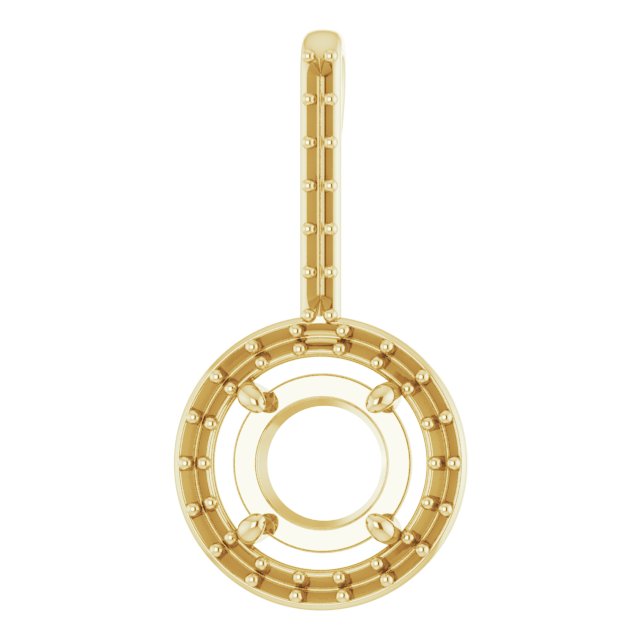 Accented Halo-Style Pendant