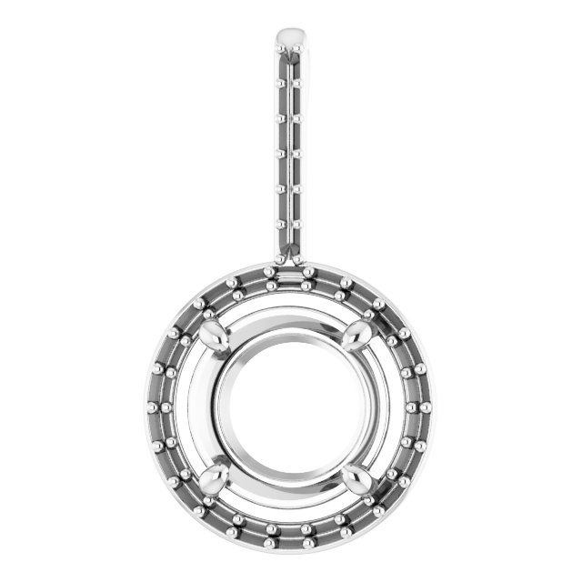 Accented Halo-Style Pendant