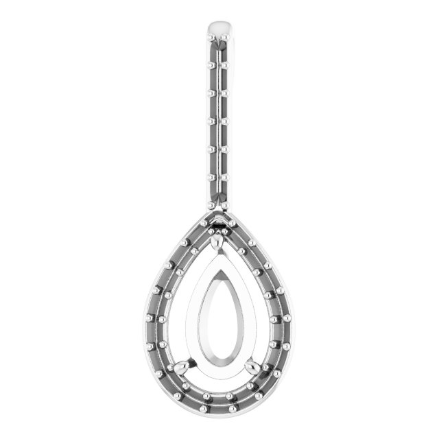 Accented Halo-Style Pendant
