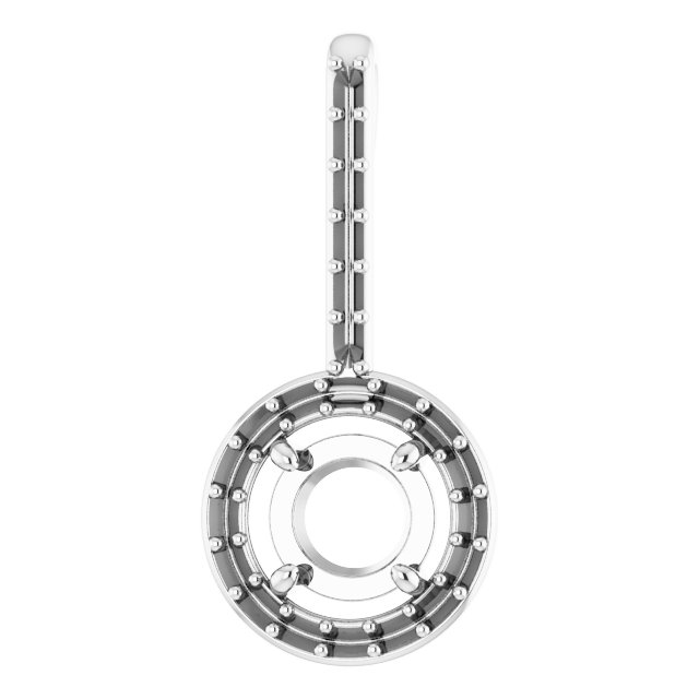 Accented Halo-Style Pendant