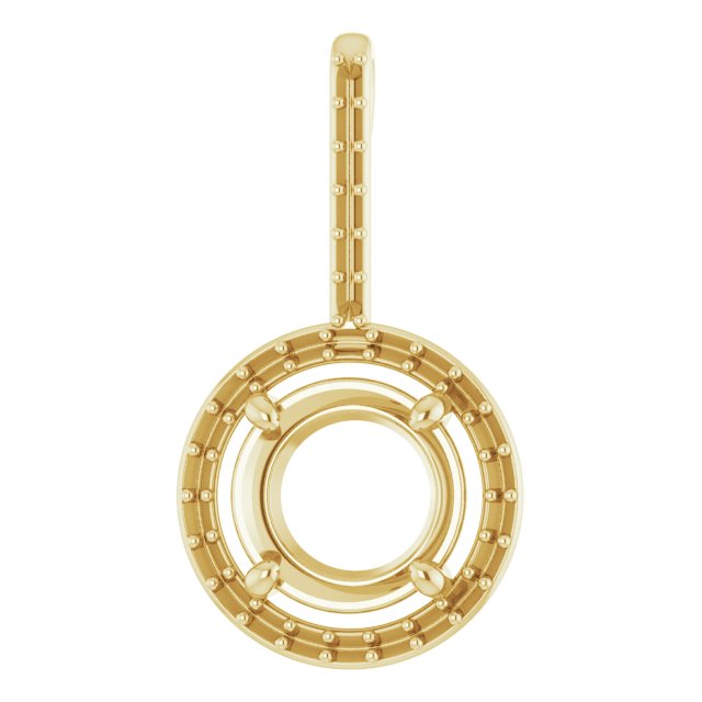 Accented Halo-Style Pendant