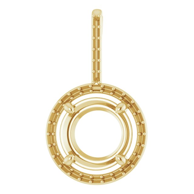 Accented Halo-Style Pendant