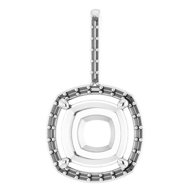Accented Halo-Style Pendant