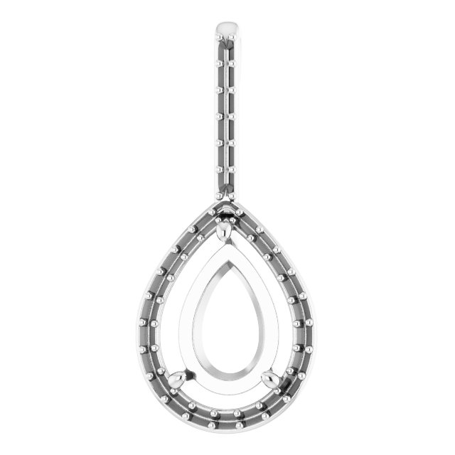 Accented Halo-Style Pendant