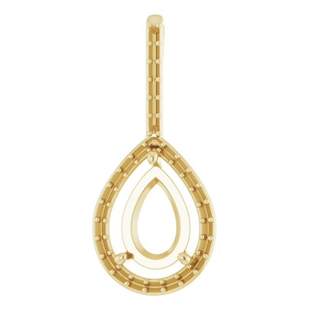 Accented Halo-Style Pendant