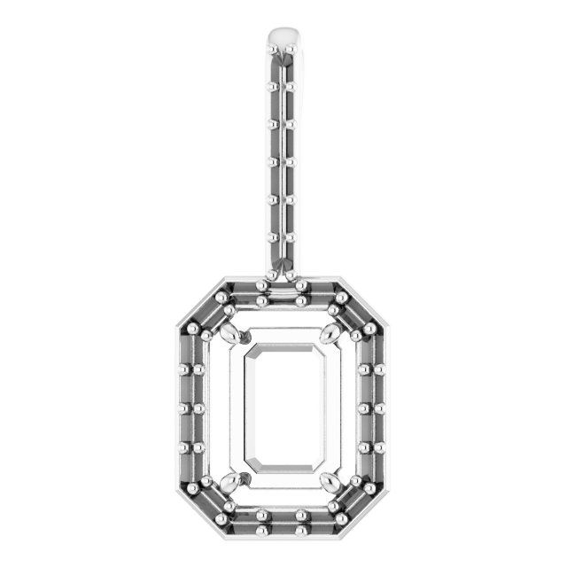 Accented Halo-Style Pendant