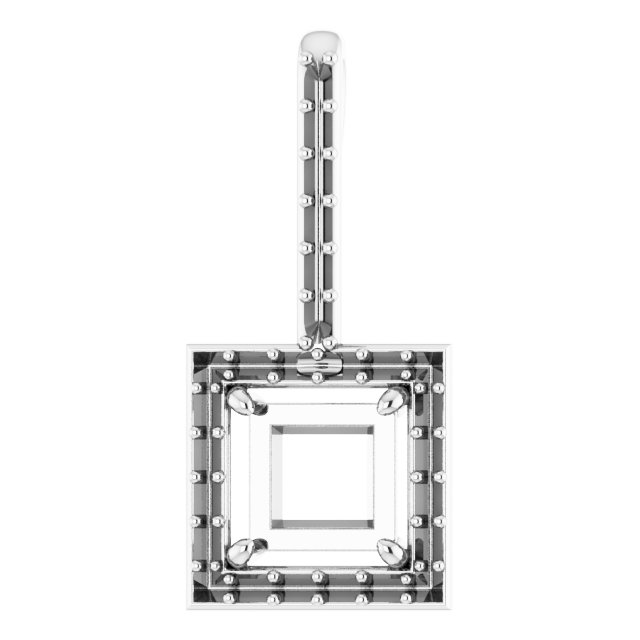 Accented Halo-Style Pendant